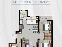 云筑建面118㎡左右户型