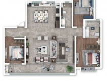 莒县国丰瑞府阔奢户型建面165平左右